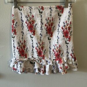 Forever 21 Floral Mini Skirt, Size S